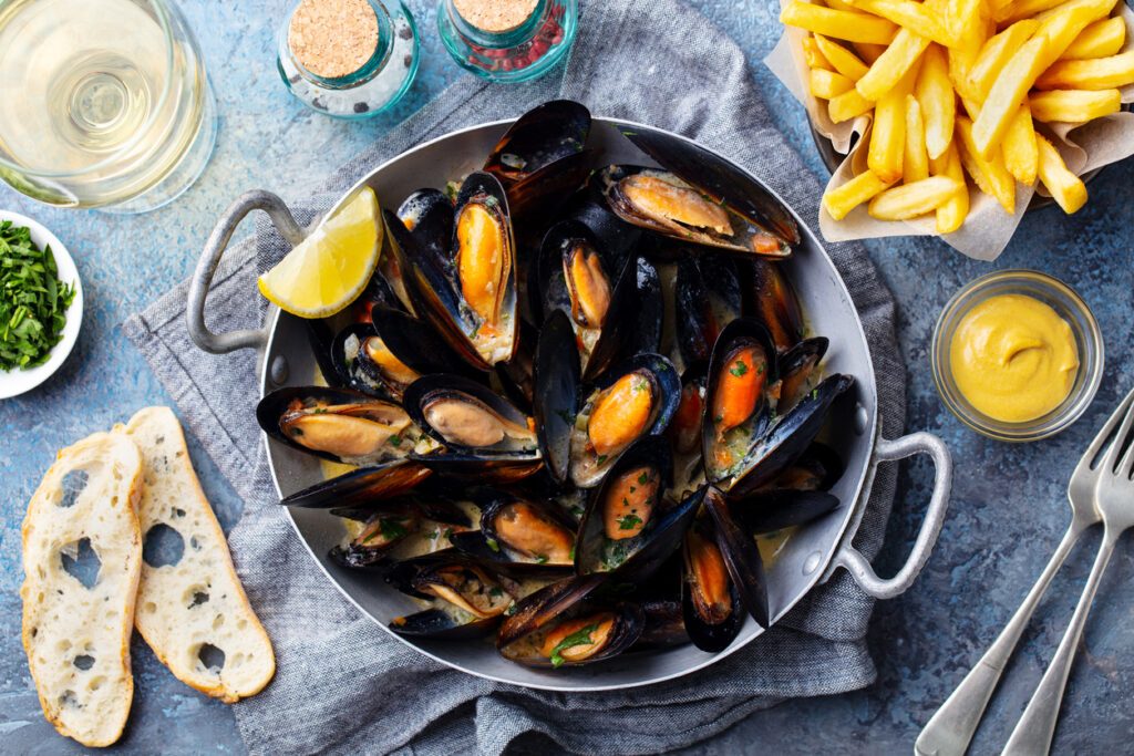 Plat de moules pendant la grossesse